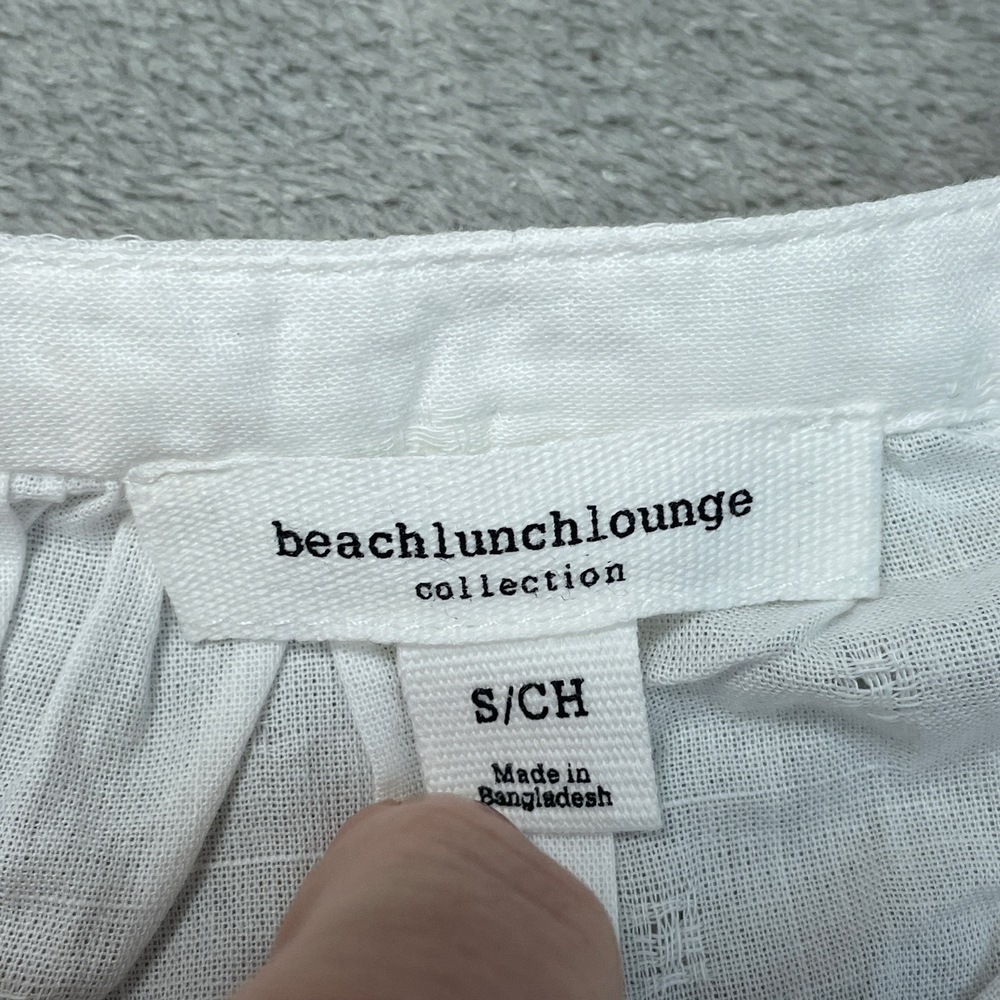 Beachlunchlounge Women's S Blouse White Cotton a2287 - Picture 5 of 8